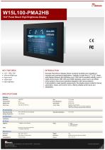 15.6" Panel Mount High Brightness Display W15L100-PMA2HB