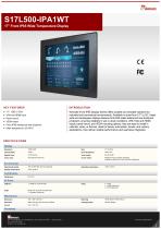 17" Front IP65 Wide Temperature Display S17L500-IPA1WT 