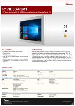 17" Intel Atom® x6413E IP65 Stainless Resistive Chassis Panel PC R17IE3S-65M1