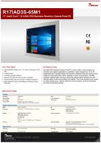 17" Intel® Core™ i5-1235U IP65 Stainless Resistive Chassis Panel PC R17IAD3S-65M1