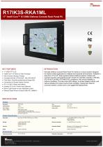 17" Intel® Core™ i5-7200U Defence Console Rack Panel PC R17IK3S-RKA1ML