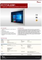 17" Intel® Core™ i5 IP65 Stainless Resistive Chassis Panel PC R17IT3S-65M1