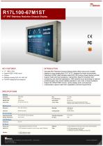 17" IP67 Stainless Resistive Chassis Display R17L100-67M1ST
