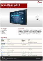 18.5" Chassis High Brightness Display W18L100-CHA3HB