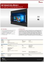 18.5" Intel® Core™ i5-1235U Rack Mount Panel PC W18IAD3S-RKA1