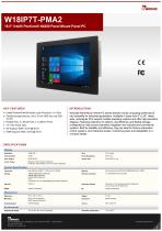 18.5" Intel® Pentium® N4200 Panel Mount Panel PC W18IP7T-PMA2