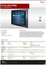 19" Front IP65 Display  R19L300-IPM2