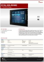 19" Industrial Touch Screen Monitor R19L300-RKM1