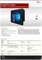 19" Intel® Core™ i3/i5/i7 (Coffee Lake Refresh) Chassis Panel PC R19IF7T-CHA1