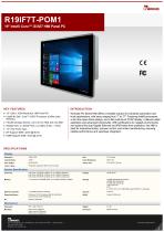 19" Intel® Core™ i3/i5/i7 HMI Panel PC R19IF7T-POM1