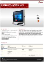 19" Intel® Core™ i5-1235U IP69K Stainless P Series Panel PC R19IAD3S-SPM169-P1