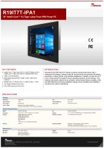 19" Intel® Core™ i5 (Tiger Lake) Front IP65 Panel PC R19IT7T-IPA1
