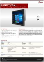 19” Intel® Core™ i5 (Tiger Lake) PO Series HMI Panel PC R19IT7T-POM1