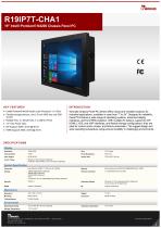 19" Intel® Pentium® N4200 Chassis Panel PC R19IP7T-CHA1