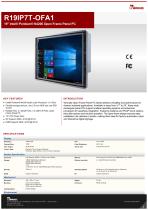 19" Intel® Pentium® N4200 Open Frame Panel PC R19IP7T-OFA1