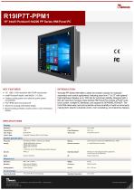 19" Intel® Pentium® N4200 PP Series HMI Panel PC R19IP7T-PPM1