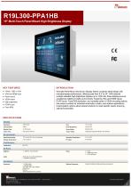 19" Multi-Touch Panel Mount High Brightness Display R19L300-PPA1HB