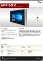 21.5" Intel Atom® x6413E IP65 Stainless PCAP Chassis Panel PC W22IE3S-SPA3