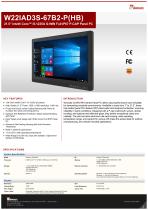 21.5” Intel® Core™ i5-1235U G-WIN Full IP67 P-CAP Panel PC W22IAD3S-67B2-P(HB)