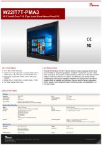 21.5” Intel® Core™ i5 (Tiger Lake) Panel Mount Panel PC W22IT7T-PMA3