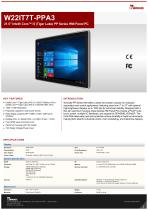21.5” Intel® Core™ i5 (Tiger Lake) PP Series HMI Panel PC W22IT7T-PPA3