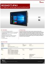 21.5" Intel® Core™ i9/i7/i5/i3 (Alder Lake S) Front IP65 Panel PC W22IAD7T-IPA3
