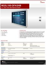 21.5” Open Frame High Brightness Display W22L100-OFA3HB