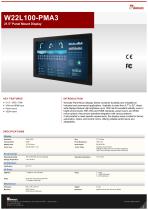 21.5" Panel Mount Display W22L100-PMA3