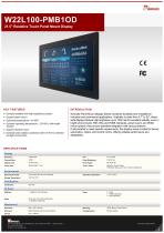 21.5" Resistive Touch Panel Mount Display W22L100-PMB1OD