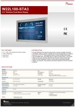 21.5" Stainless Panel Mount Display W22L100-STA3