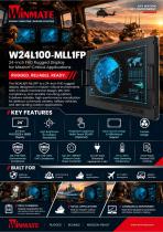 24" 4K2K UHD Defence Display W24L100-MLL1FP