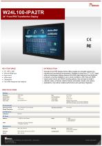 24" Front IP65 Transflective Display  W24L100-IPA2TR
