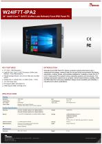 24” Intel® Core™ i3/i5/i7 (Coffee Lake Refresh) Front IP65 Panel PC W24IF7T-IPA2