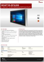 24" Intel® Core™ i5-1135G7 IP69K Stainless PCAP Chassis Panel PC W24IT3S-SPA269