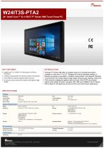 24" Intel® Core™ i5-1135G7 PT Series HMI Touch Panel PC W24IT3S-PTA2