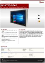 24" Intel® Core™ i5 IP65 Stainless PCAP Chassis Panel PC W24IT3S-SPA2