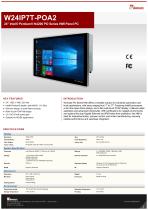 24" Intel® Pentium® N4200 PO Series HMI Panel PC W24IP7T-POA2