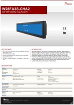 28.6" NXP i.MX6 Bar Type Panel PC W28FA3S-CHA2