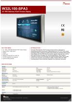 32" IP65 Stainless PCAP Chassis Display W32L100-SPA3