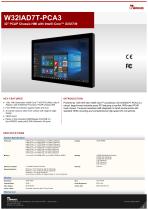 32" PCAP Chassis HMI with Intel® Core™ i3/i5/i7/i9 W32IAD7T-PCA3