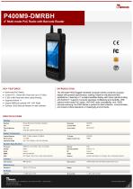 4" Multi-mode PoC Radio with Barcode Reader P400M9-DMRBH
