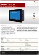 4.3" NXP i.MX6 EL Series HMI Panel PC W04FA3S-ELT1