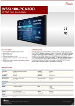 55" PCAP Touch Chassis Display  W55L100-PCA3OD 