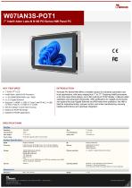 7” Intel® Alder Lake-N N150 PO Series HMI Panel PC W07IAN3S-POT1