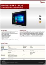 7" Intel® Celeron® N6211 S Series HMI Panel PC W07IE3S-PCT1-POE