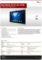 7" Qualcomm Snapdragon™ 660 S Series HMI Panel PC W07IQ3S-PCO1AC-POE