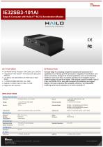 Edge AI Computer with Hailo-8™ M.2 AI Acceleration Module IE32SB3-101AI
