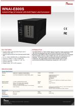 Industrial Edge AI Computer with Intel® Raptor Lake-S processor WNAI-E800S
