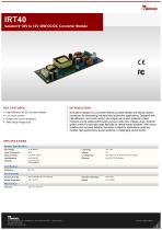 Isolated 9~36V to 12V 40W DC/DC Converter Module IRT40