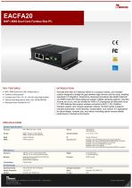 NXP i.MX6 Dual Core Fanless Box PC EACFA20